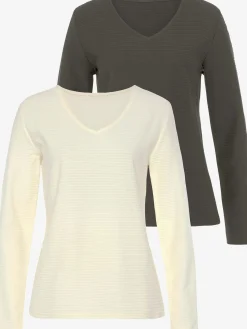 LASCANA T-Shirts<T-shirt manches longues basiques tendance