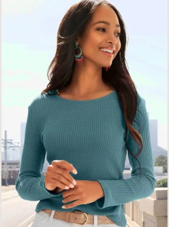 LASCANA T-Shirts<T-shirt manches longues basiques de qualité