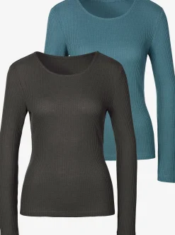 LASCANA T-Shirts<T-shirt manches longues basiques de qualité