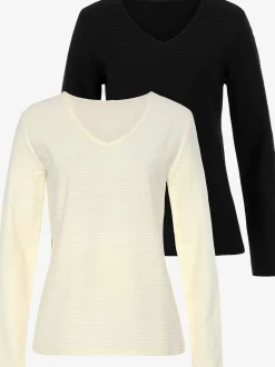 LASCANA T-Shirts<T-shirt manches longues basiques tendance