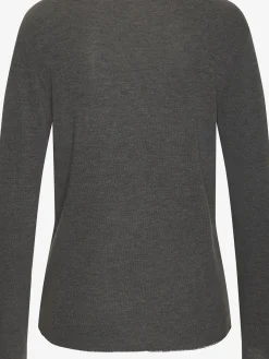 LASCANA T-Shirts<T-shirt manches longues bords pailletés raffinés à l'encolure, aux finitions des manches et à l'ourlet