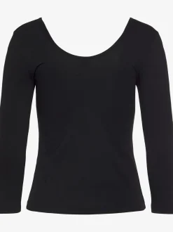 LASCANA T-Shirts<T-shirt manches longues encolure dos arrondie