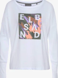 Elbsand T-Shirts<T-shirt manches longues large encolure ronde