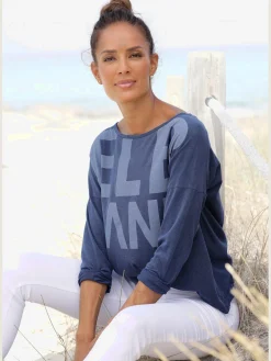 Elbsand T-Shirts<T-shirt manches longues large encolure