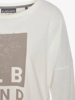 Elbsand T-Shirts<T-shirt manches longues large encolure ronde