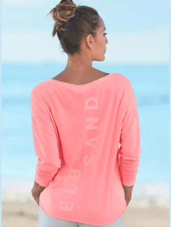 Elbsand T-Shirts<T-shirt manches longues large encolure ronde