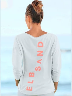 Elbsand T-Shirts<T-shirt manches longues large encolure ronde