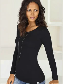 Bench. T-Shirts<T-shirt manches longues matière côtelée de qualité