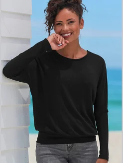 Vivance T-Shirts<T-shirt manches longues manches chauve-souris longues