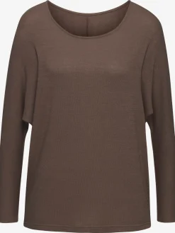 LASCANA T-Shirts<T-shirt manches longues manches chauve-souris pour un look décontracté