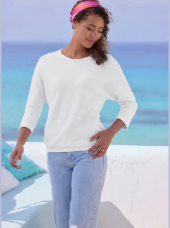 Vivance T-Shirts<T-shirt manches longues motif jacquard discret