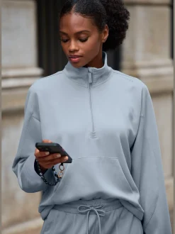 Copenhagen Studios T-Shirts<T-shirt manches longues pull détente à col montant camionneur