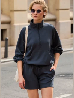 Copenhagen Studios T-Shirts<T-shirt manches longues pull détente à col montant camionneur