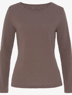 Vivance T-Shirts<T-shirt manches longues tricot fin ajouré