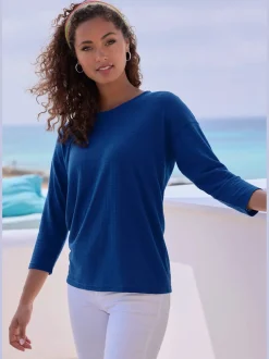 Vivance T-Shirts<T-shirt manches longues tricot structuré tendance
