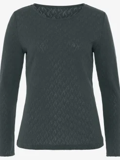 Vivance T-Shirts<T-shirt manches longues tricot fin ajouré