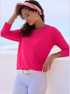 Vivance T-Shirts<T-shirt manches longues tricot structuré tendance