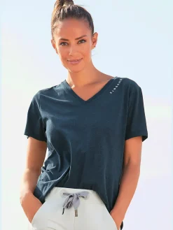 Elbsand T-Shirts<T-shirt matière côtelée à l'encolure