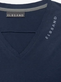 Elbsand T-Shirts<T-shirt matière côtelée à l'encolure