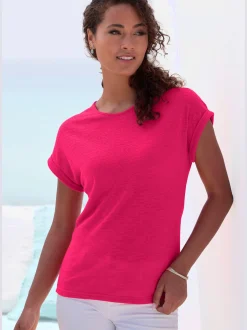 Vivance T-Shirts<T-shirt matière structurée douce et peu froissable