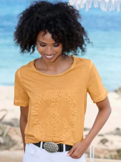 Linea Tesini T-Shirts<T-shirt motif gaufré tendance devant