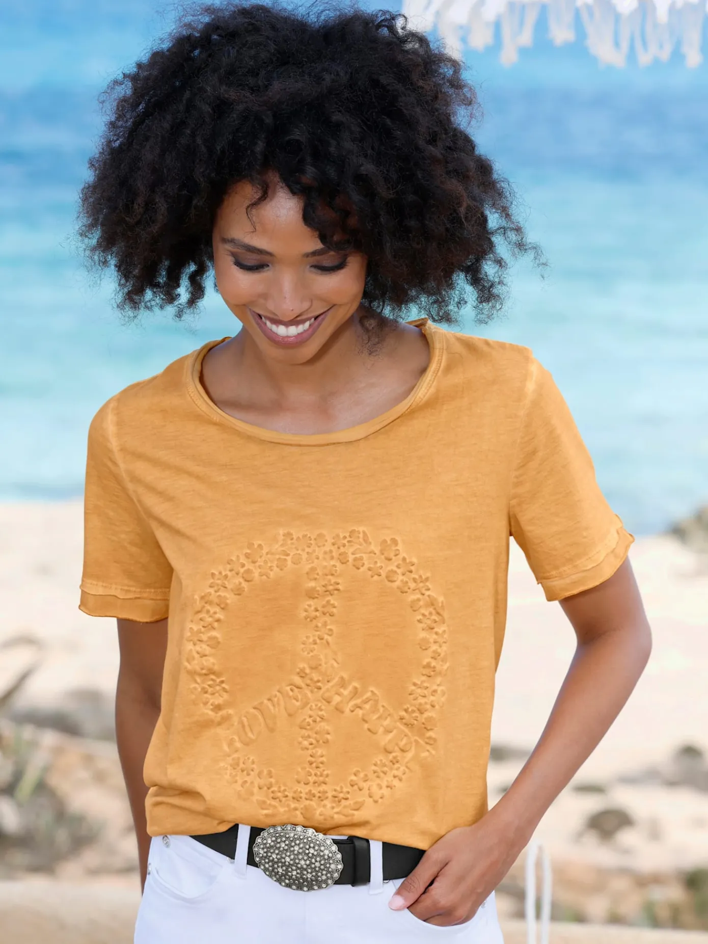 Linea Tesini T-Shirts<T-shirt motif gaufré tendance devant