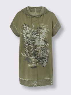 Mandarin T-Shirts<T-shirt motif imprimé devant