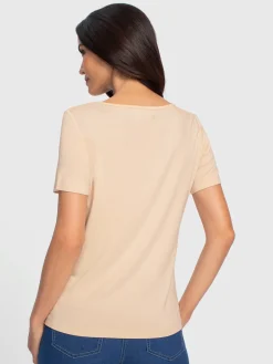 Ashley Brooke T-Shirts<T-shirt nœuds décoratifs à l'encolure