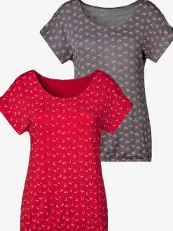 LASCANA T-Shirts<T-shirt petit nœud et découpe au niveau des manches