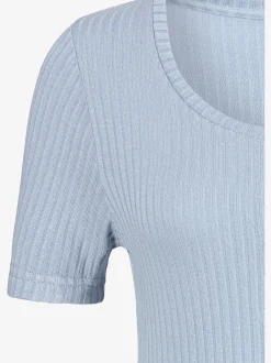 LASCANA T-Shirts<T-shirt petite patte de boutonnage avec boutons imitation corne