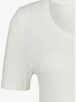 LASCANA T-Shirts<T-shirt petite patte de boutonnage avec boutons imitation corne