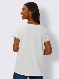 Mandarin T-Shirts<T-shirt pur coton