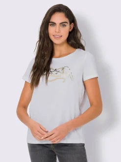 Mandarin T-Shirts<T-shirt pur coton