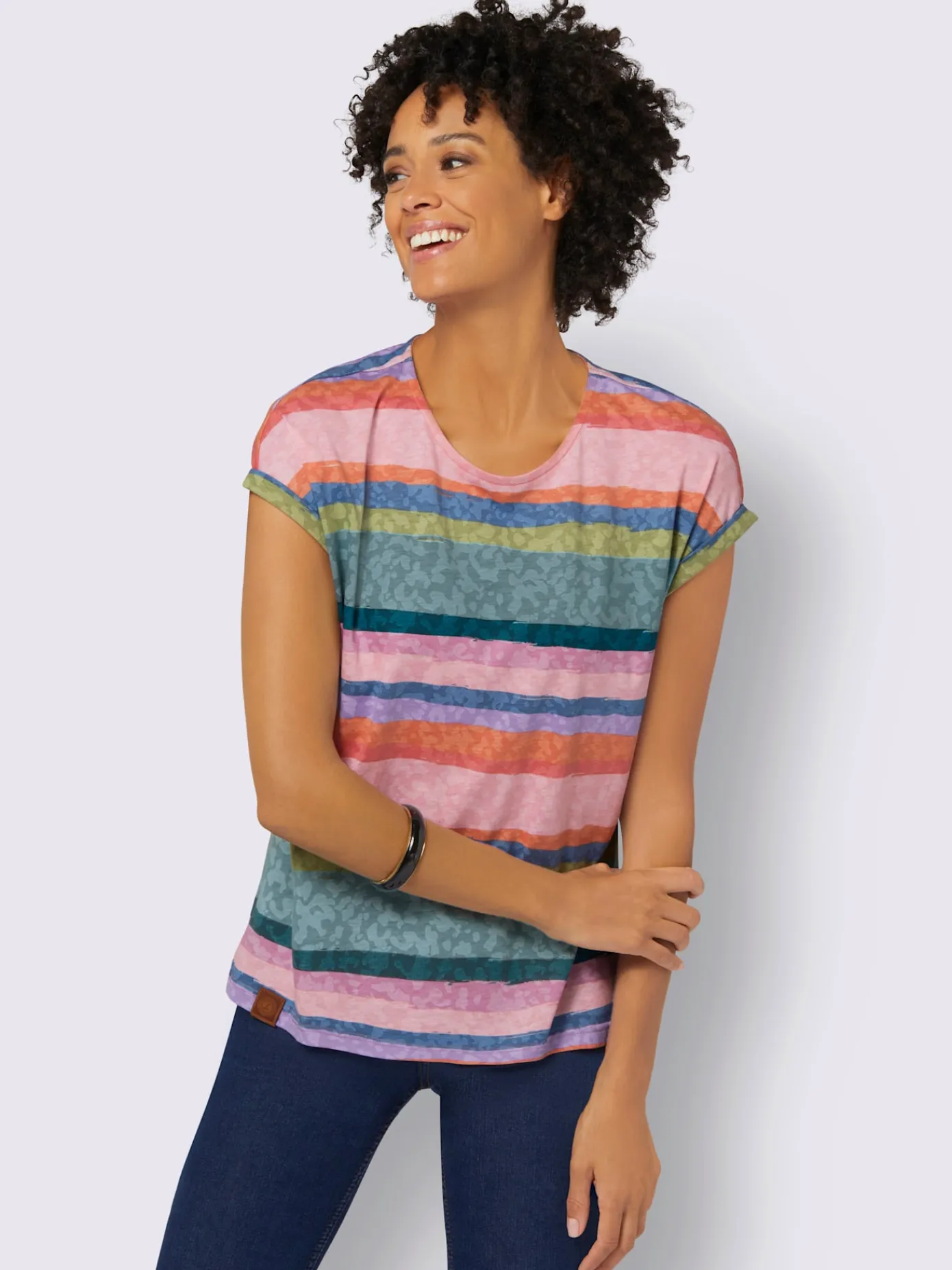 Collection L T-Shirts<T-shirt rayé 50% coton