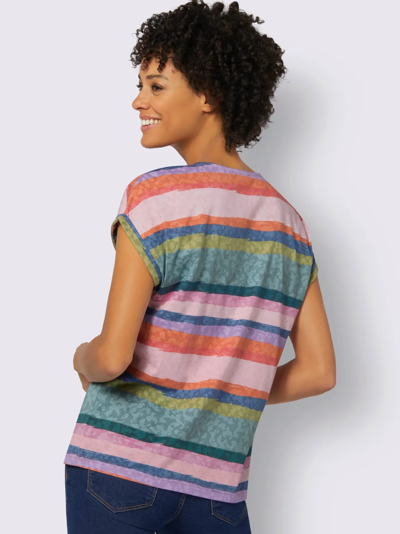 Collection L T-Shirts<T-shirt rayé 50% coton