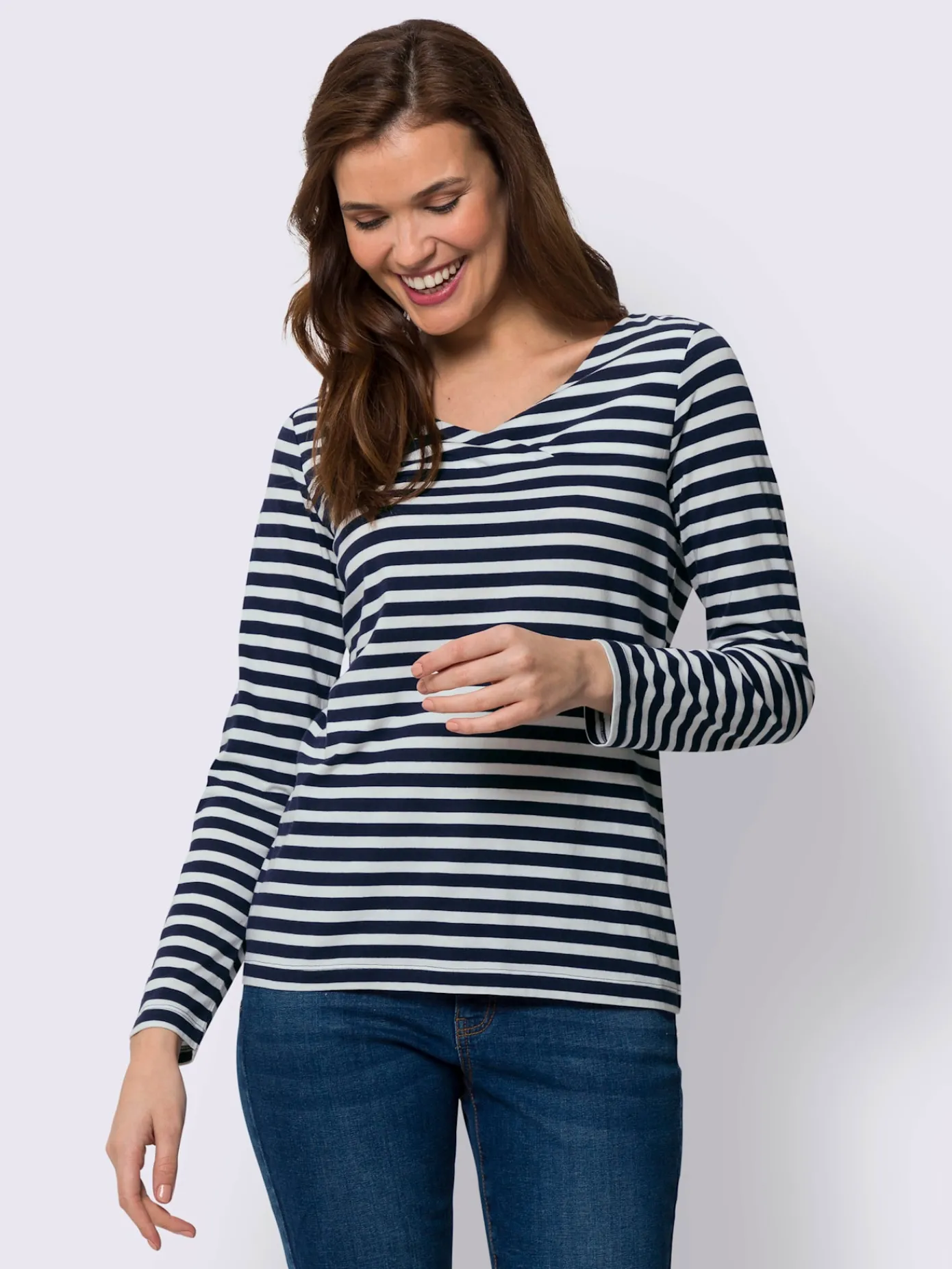 Best Connection T-Shirts<T-shirt rayé mélange de modal doux