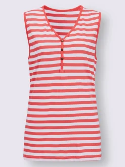 Collection L Débardeurs|T-Shirts<T-shirt rayé pur coton