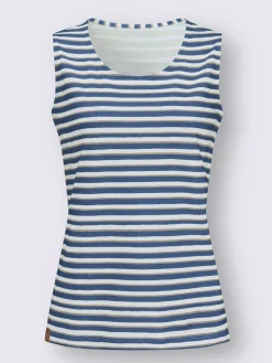 Collection L T-Shirts|Débardeurs<T-shirt rayé pur coton