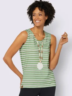 Collection L T-Shirts|Débardeurs<T-shirt rayé pur coton