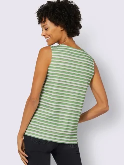 Collection L T-Shirts|Débardeurs<T-shirt rayé pur coton