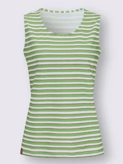 Collection L T-Shirts|Débardeurs<T-shirt rayé pur coton