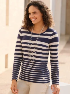 Collection L T-Shirts<T-shirt rayé pur coton