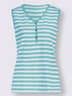 Collection L T-Shirts|Débardeurs<T-shirt rayé pur coton