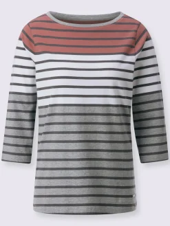 Collection L T-Shirts<T-shirt rayé qualité coton