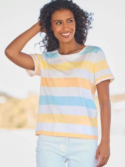 Best Connection T-Shirts<T-shirt rayé rayures tendance