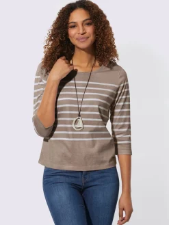 Collection L T-Shirts<T-shirt rayé très agréable à porter