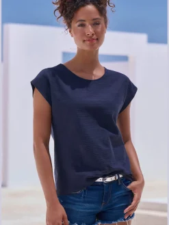 Vivance T-Shirts<T-shirt structure rayée tendance