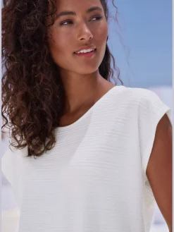 Vivance T-Shirts<T-shirt structure rayée tendance