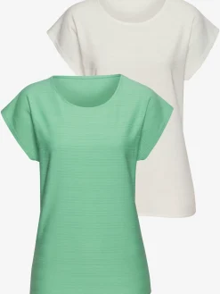 Vivance T-Shirts<T-shirt structure rayée tendance