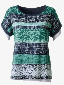 T-Shirts<T-shirt tendance à multiples motifs